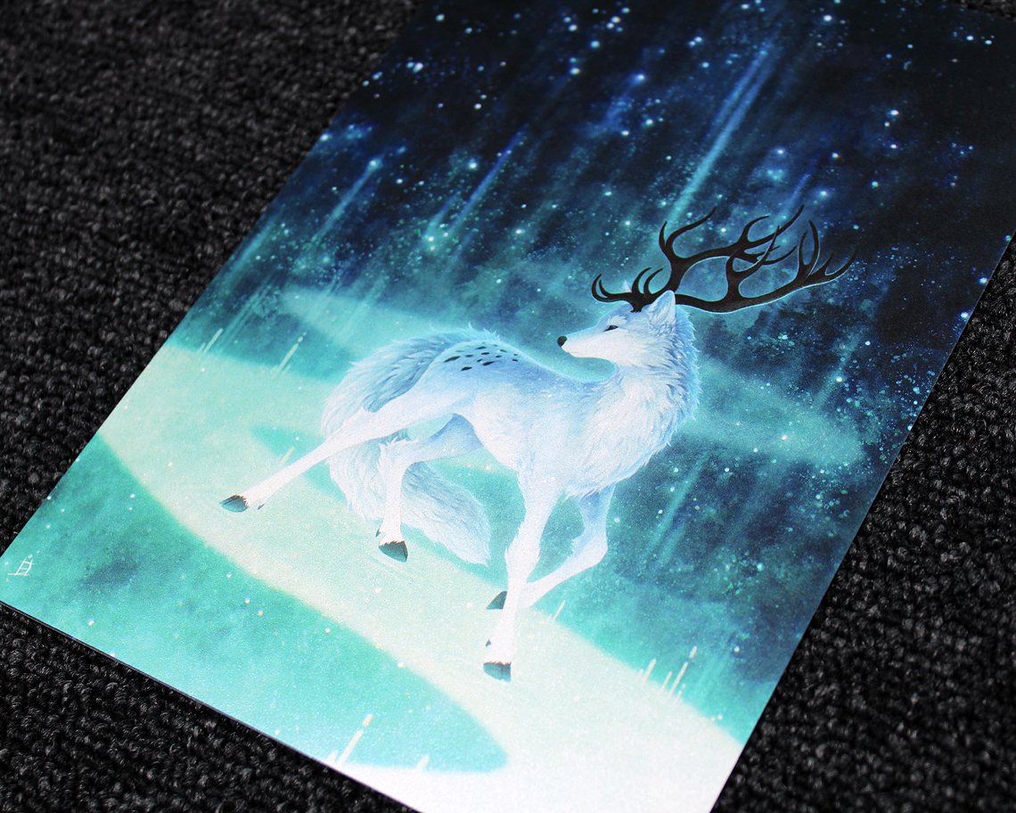 Deerfox - A5 Pearlescent Print - 2CS