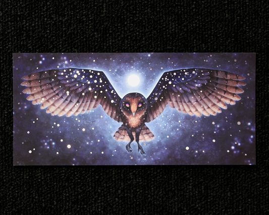 Midnight Ghost - DL silver foil Print - 2CS