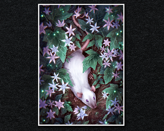 Collecting Star Flowers - A4 Print