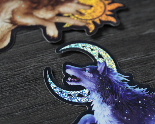 Norse Wolves Skoll & Hati - Vinyl Stickers