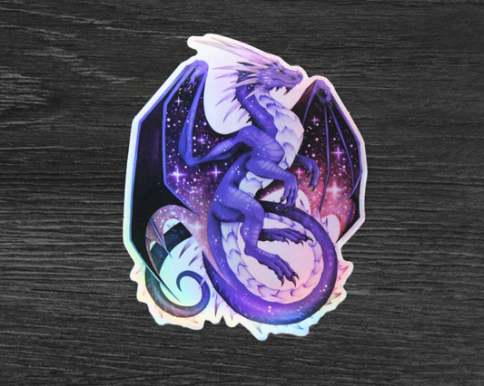 Blue Celestial and Red Dragon Vinyl Stickers
