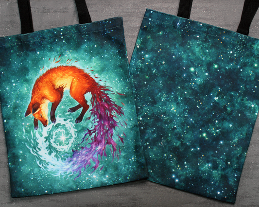 Nebula Fox - Canvas Tote Bag