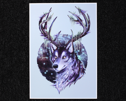 Night Forest Guardian - A4 Print