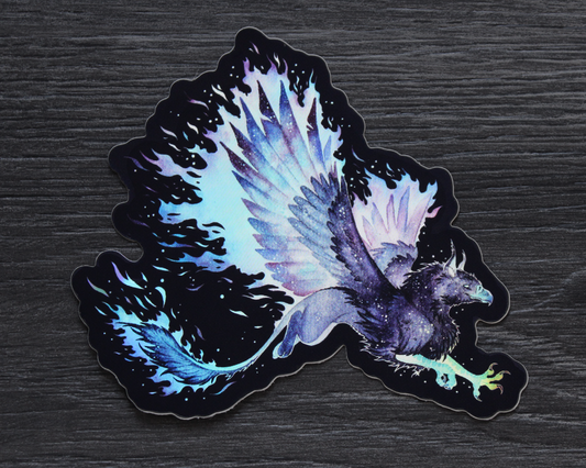 Gryphon - Rainbow Holographic Vinyl Sticker