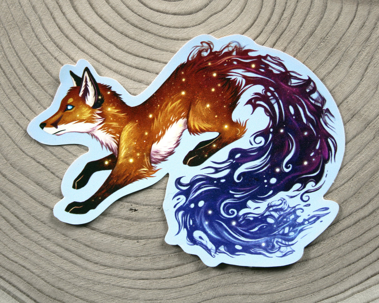 Space Fox Vinyl Stickers