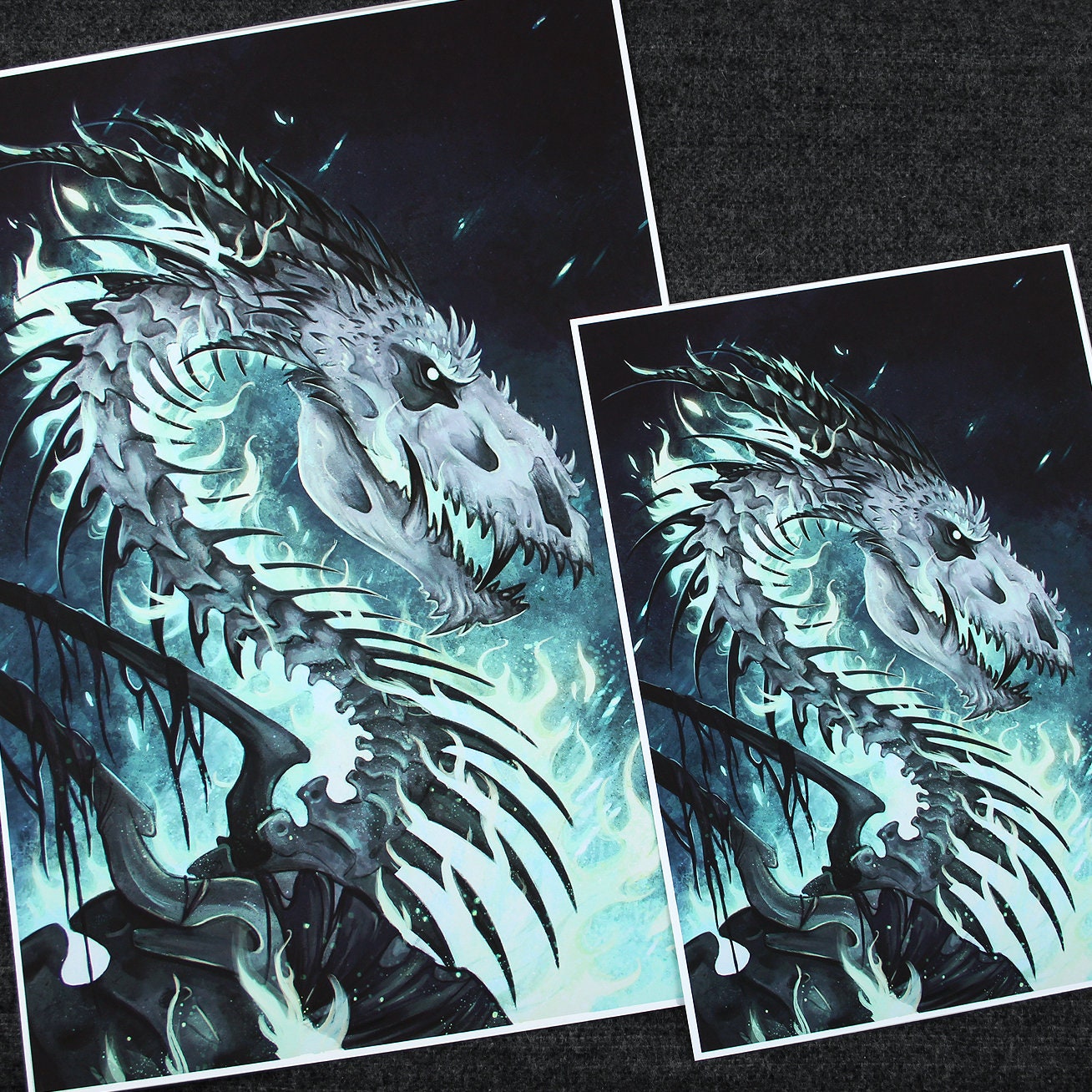 Dracolich - A4 and A3 Giclée Print