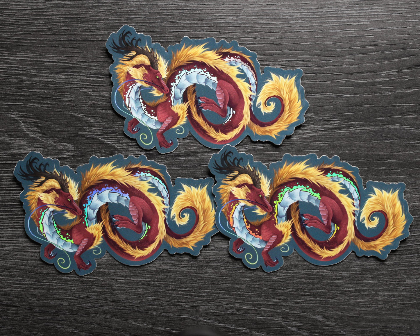 Eastern Dragon - Holographic Sticker
