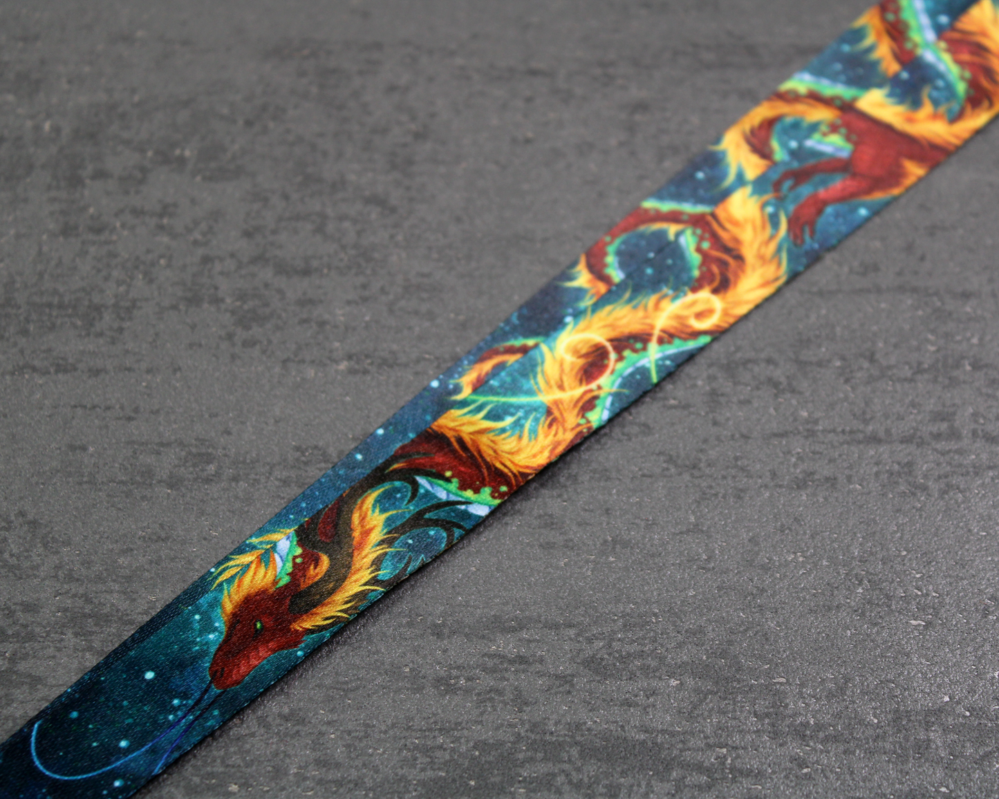 Space Themed Eastern Dragon - Lanyard