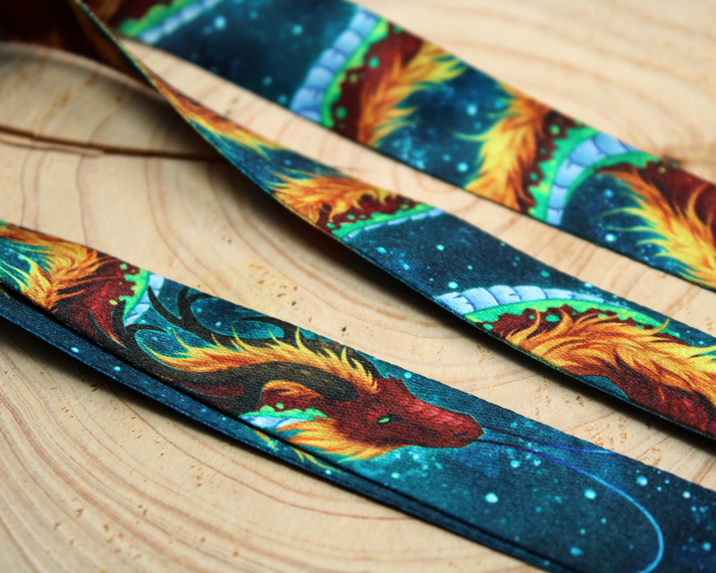 Space Themed Eastern Dragon - Lanyard