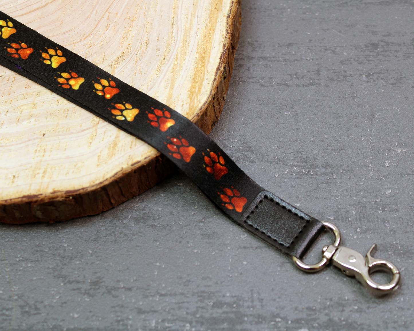 Colourful Cosmic Paws - Lanyard