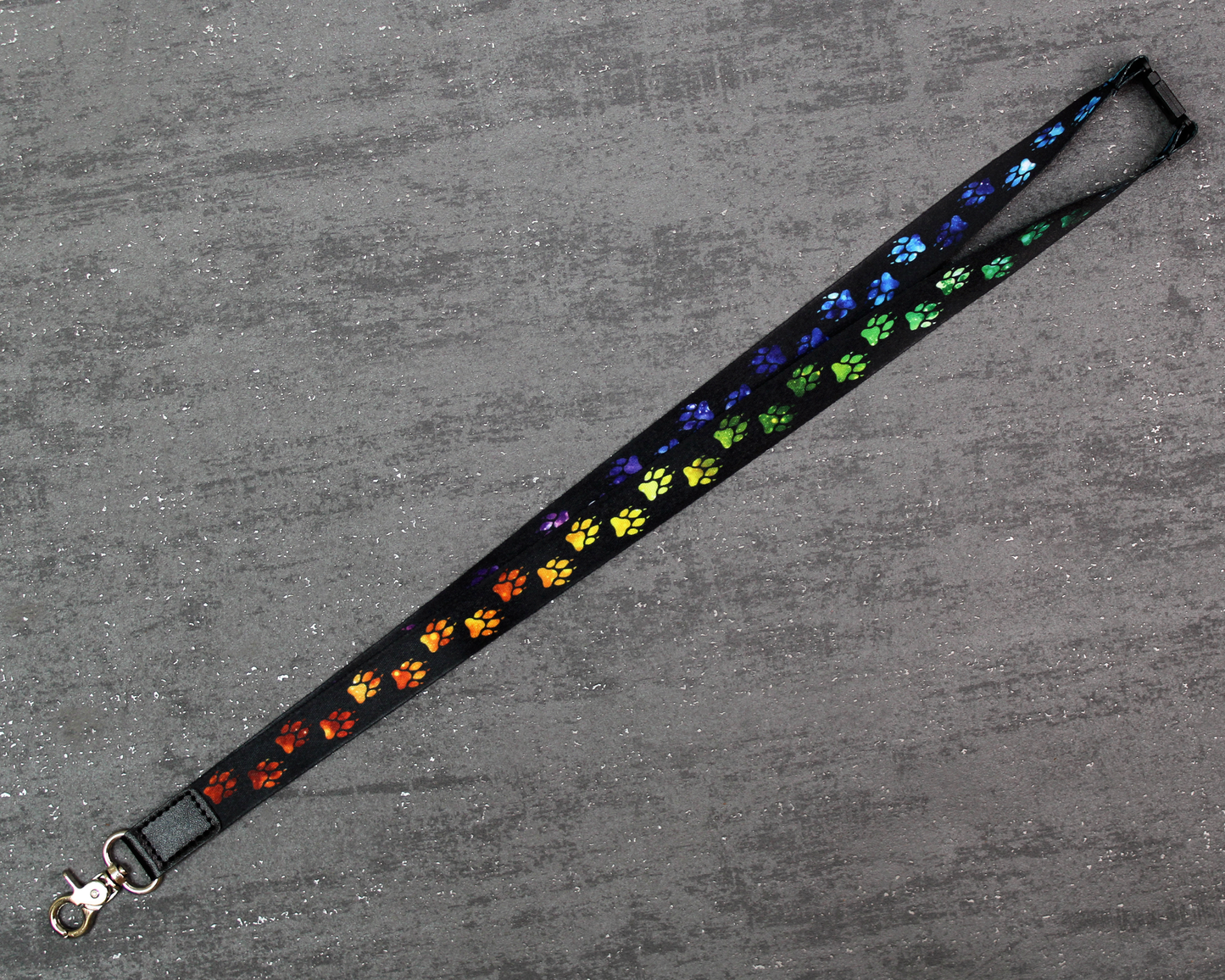 Colourful Cosmic Paws - Lanyard
