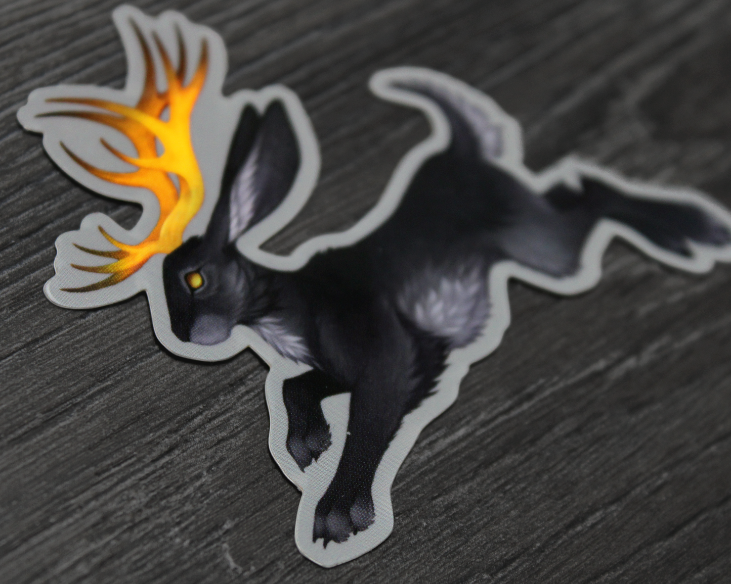 Dark Jackalope Vinyl Stickers