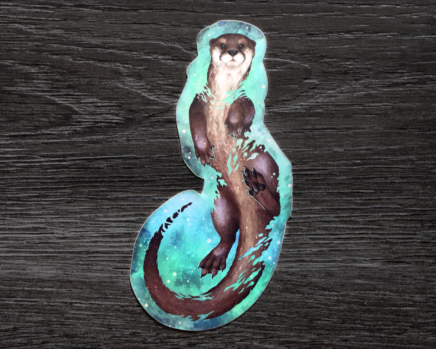 Otter Space - Rainbow Holographic Vinyl Sticker