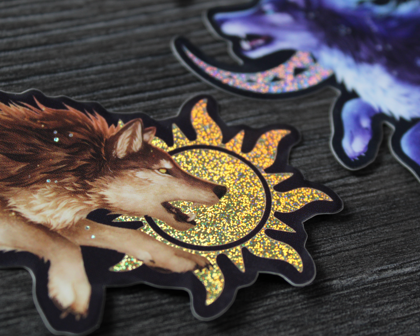 Norse Wolves Skoll & Hati - Vinyl Stickers