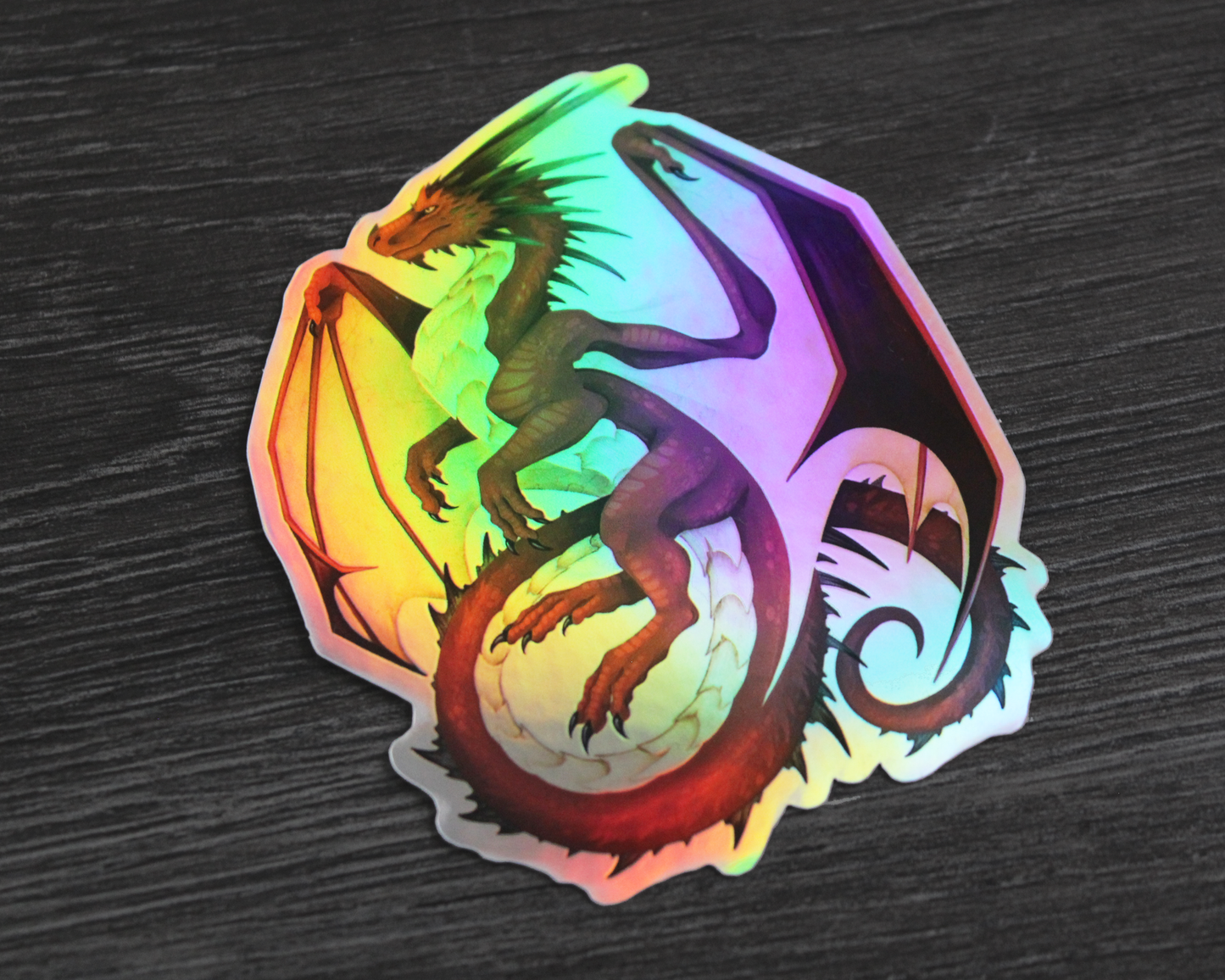 Blue Celestial and Red Dragon Vinyl Stickers
