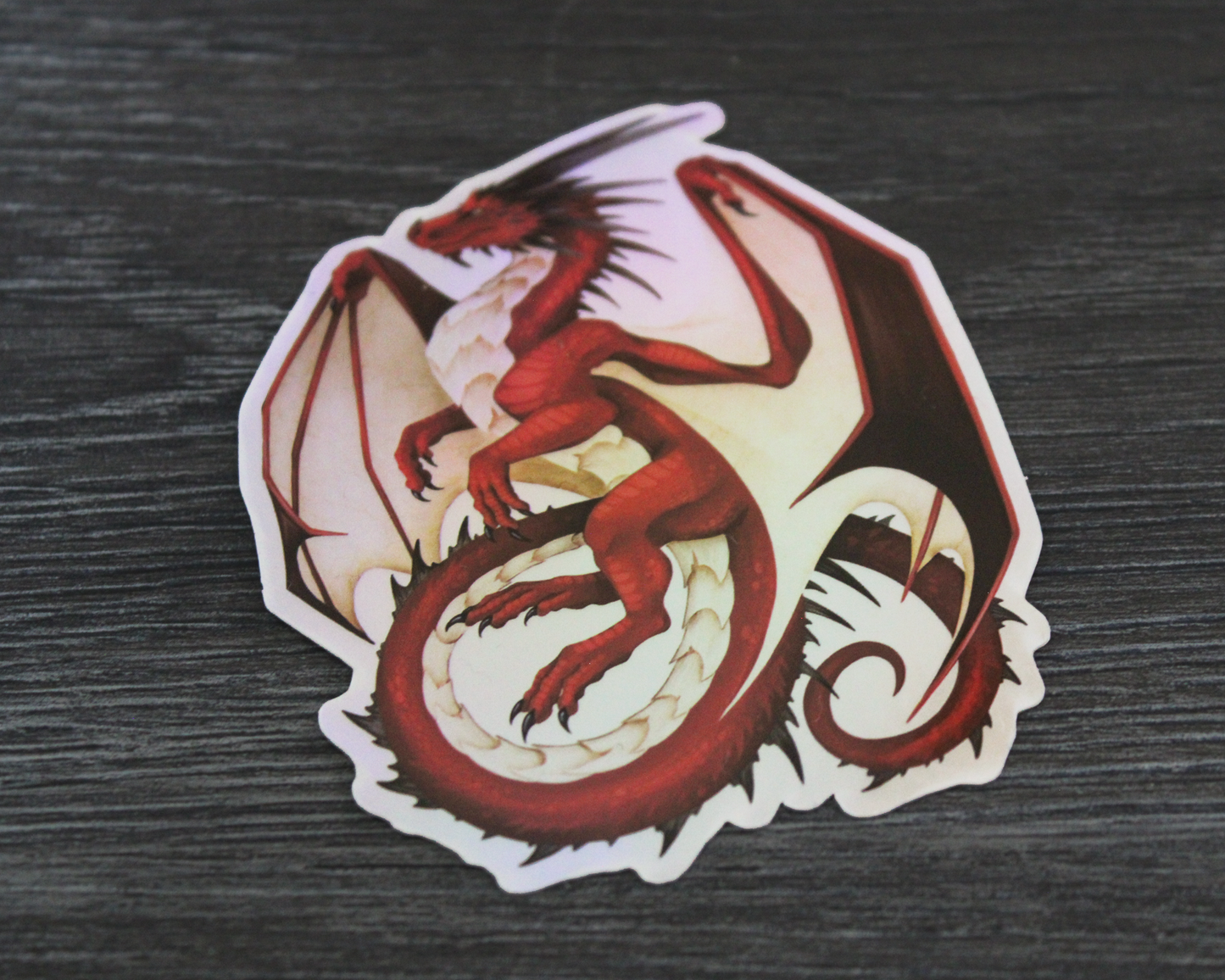 Blue Celestial and Red Dragon Vinyl Stickers