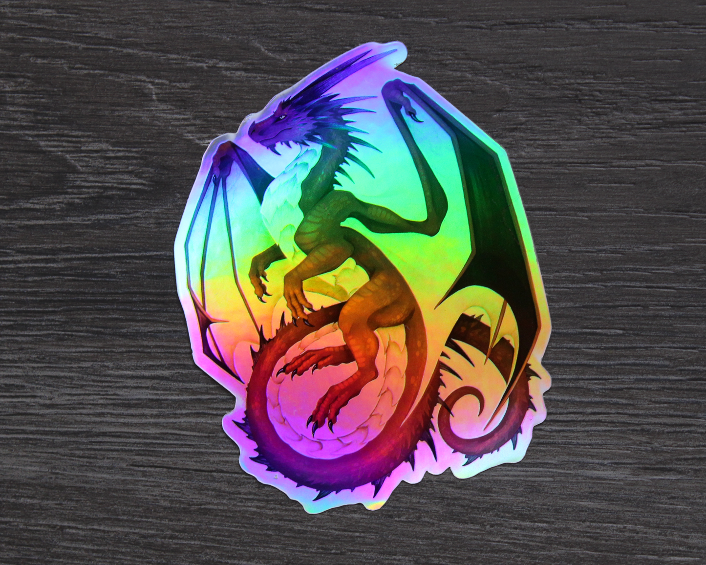 Blue Celestial and Red Dragon Vinyl Stickers