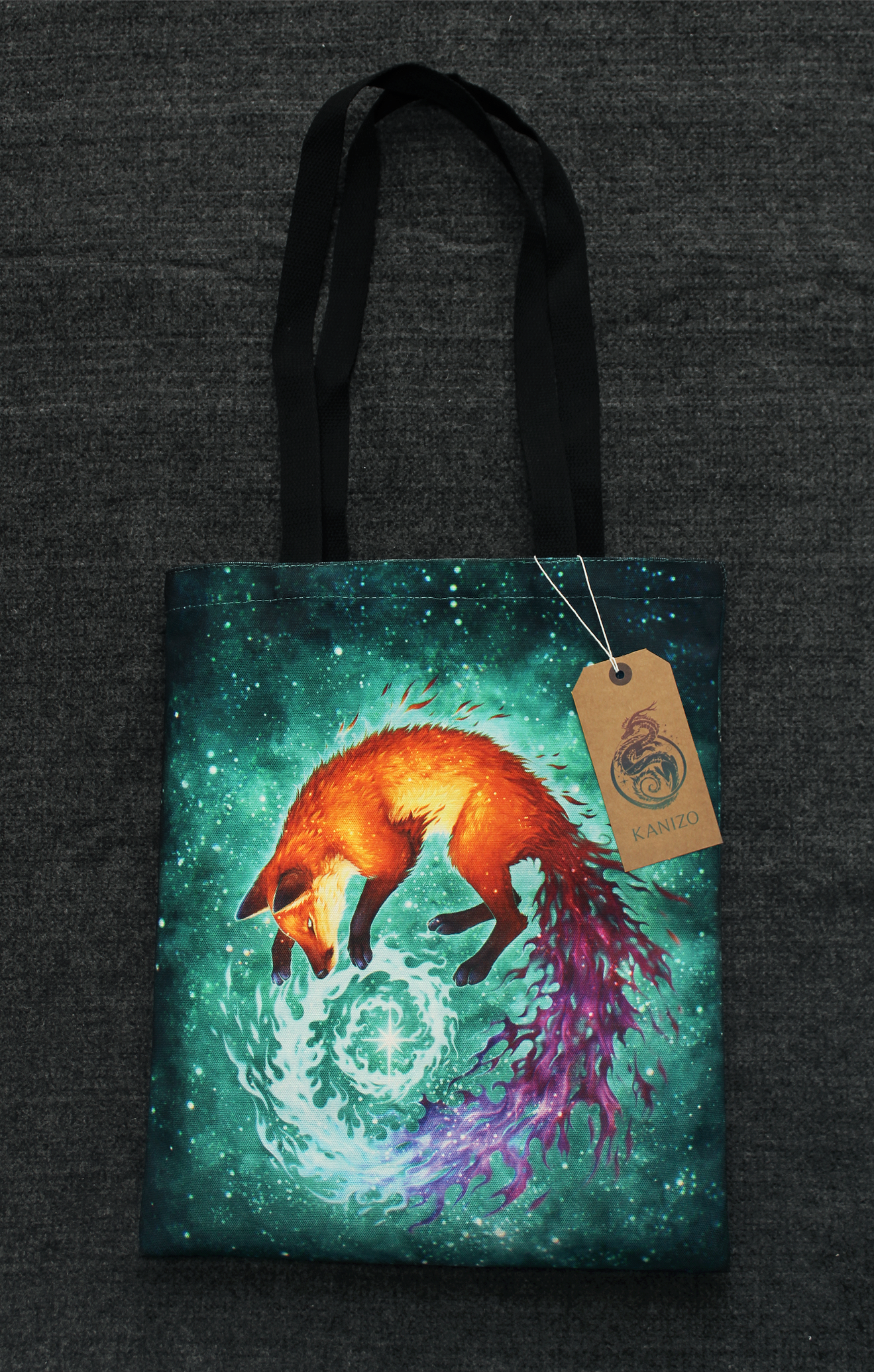 Nebula Fox - Canvas Tote Bag