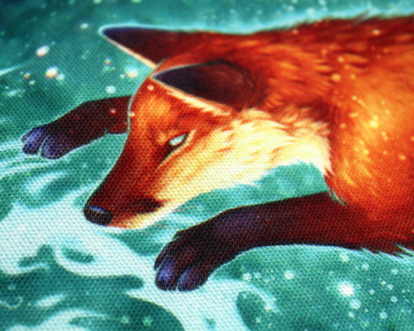 Nebula Fox - Canvas Tote Bag