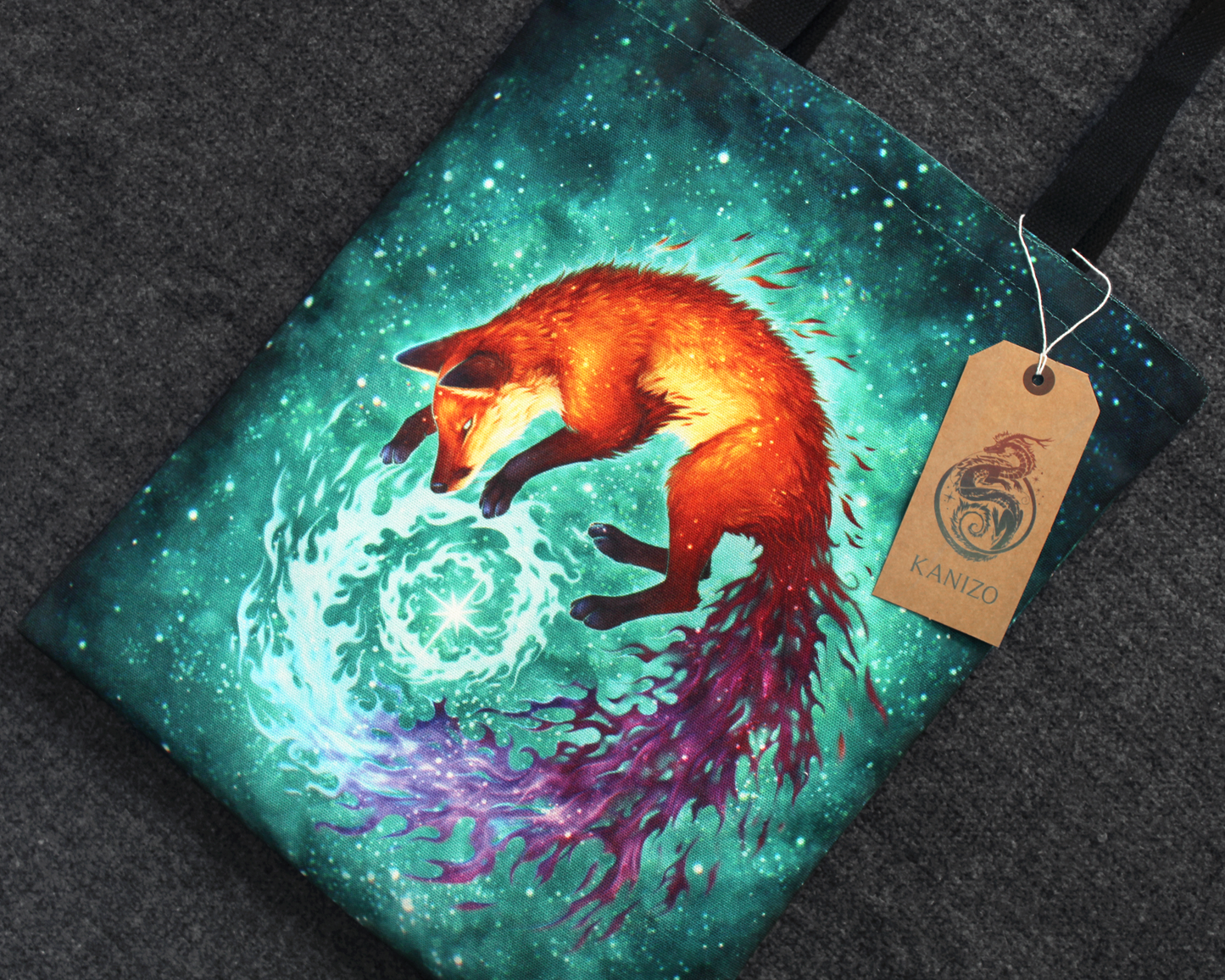 Nebula Fox - Canvas Tote Bag