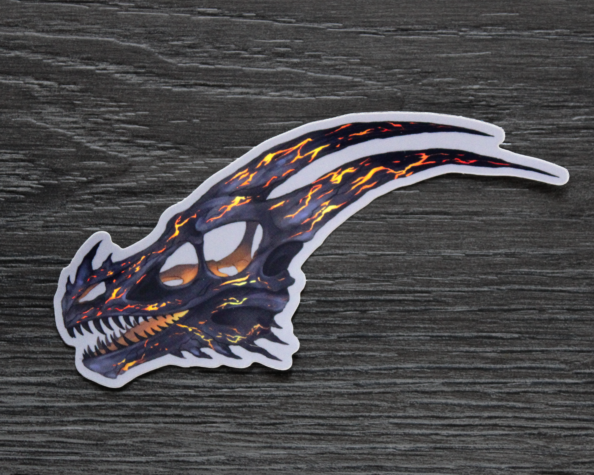 Dragonkin Sticker Dragon Skull - Vinyl Sticker – Kanizo