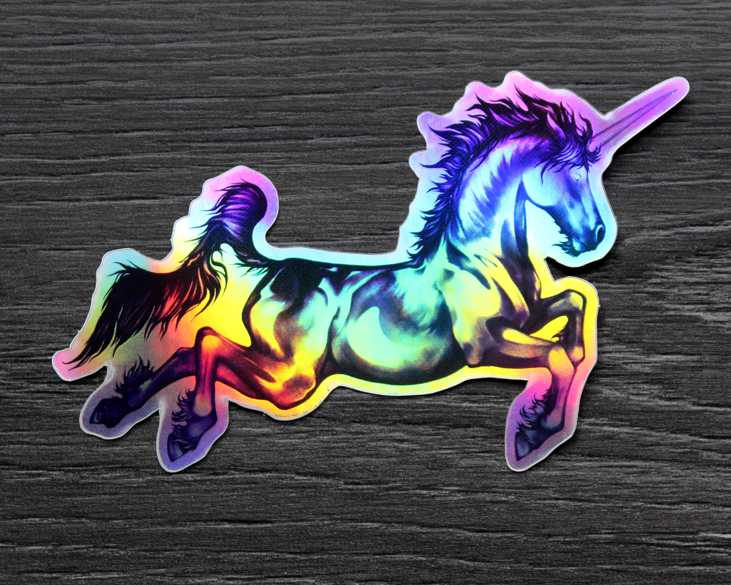 Unicorn - Rainbow Holographic Vinyl Sticker