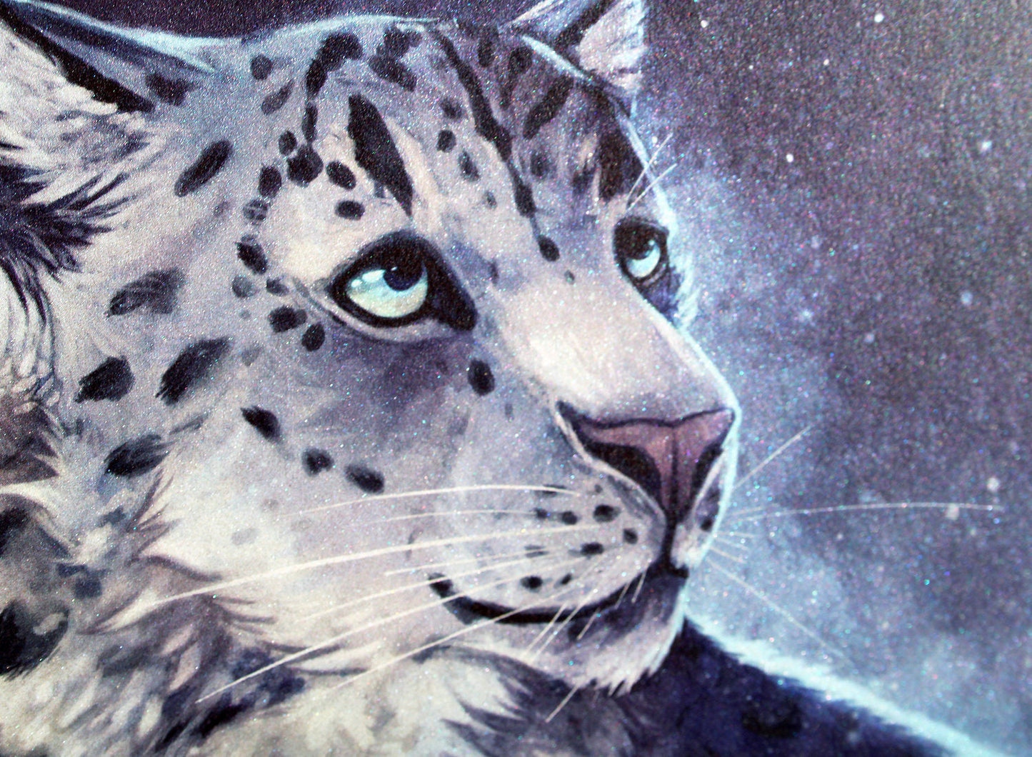 Snow Leopard - A5 Pearlescent Print