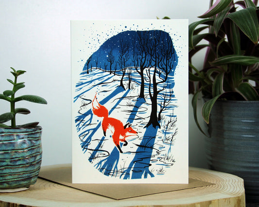 Winter Walk - 5x7" Blank Greeting Card
