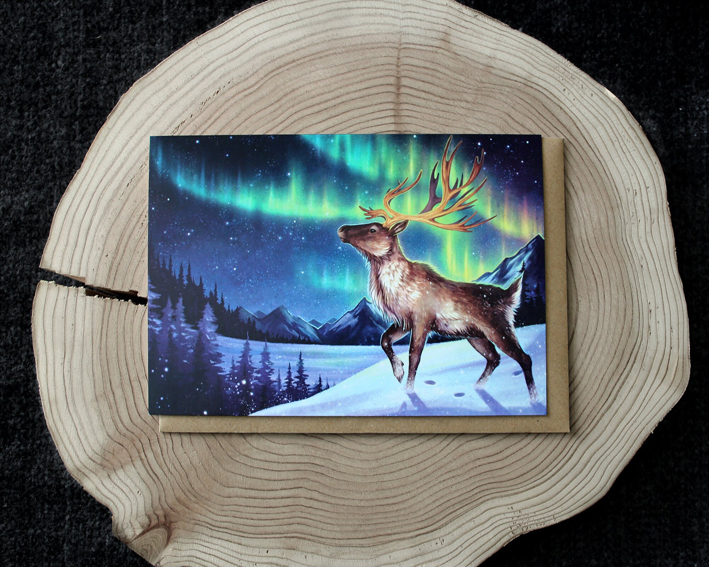 Under the Aurora - 5x7" Blank Greeting Card