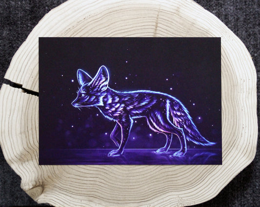 Stardust Fennec Fox - A5 Pearlescent Print