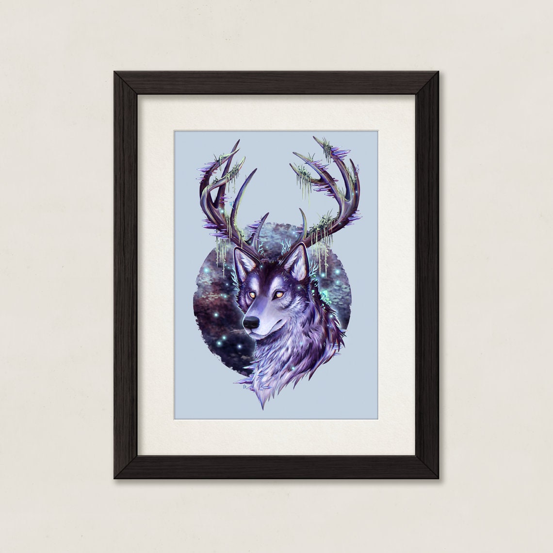 Night Forest Guardian - A4 Print