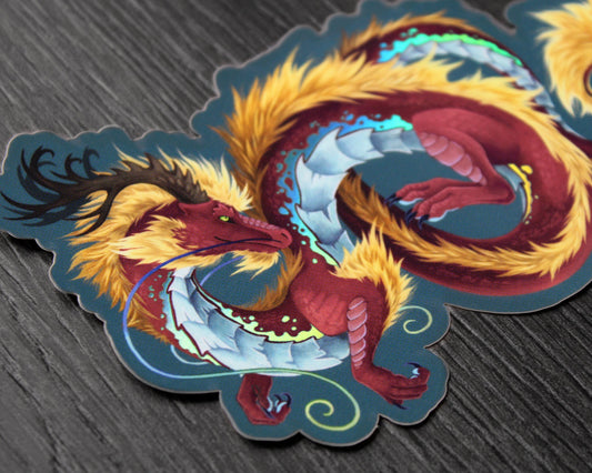 Eastern Dragon - Holographic Sticker