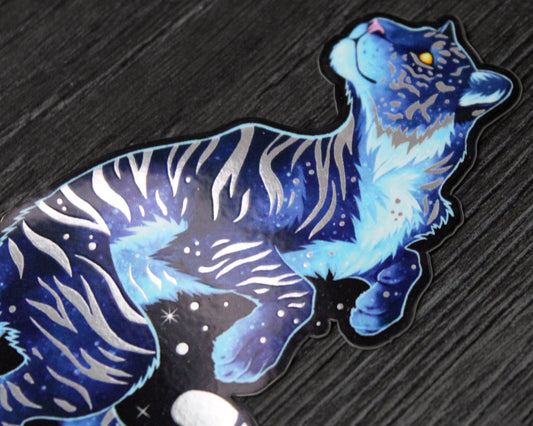 Space Tiger Vinyl Stickers