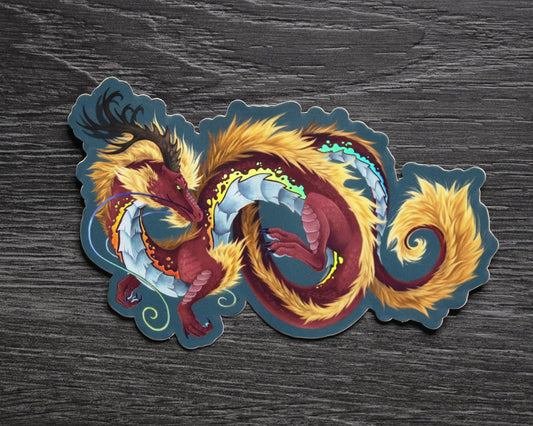 Eastern Dragon - Holographic Sticker