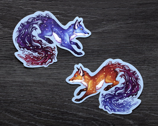 Space Fox Vinyl Stickers